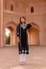 Zibaa Modal Black Chikankari Kurti - Distacart