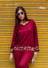 Zibaa Deep Burgundy Luxury Rayon Chikankari Coord Set - Distacart