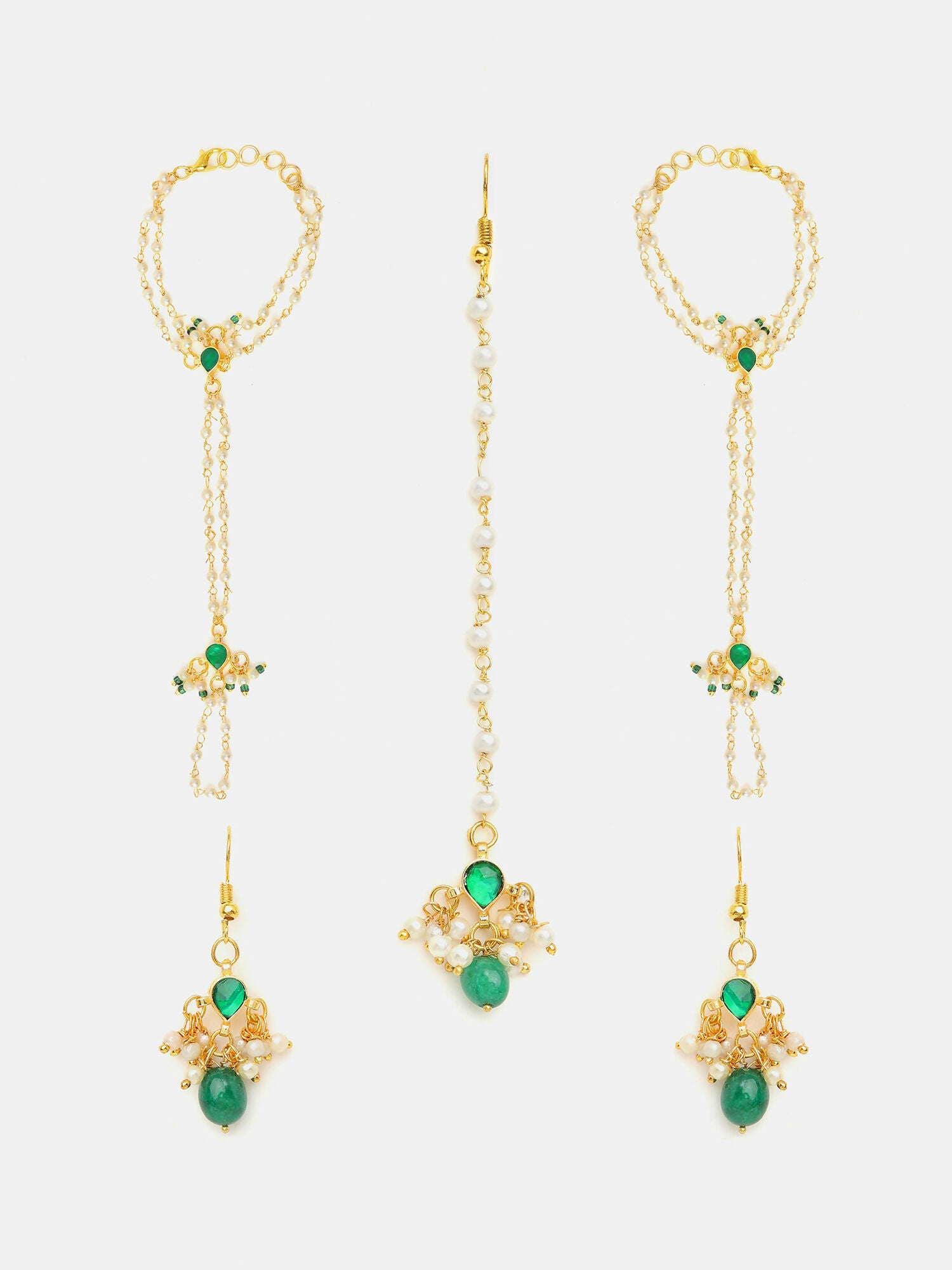 Ruby Raang Green Aura Set