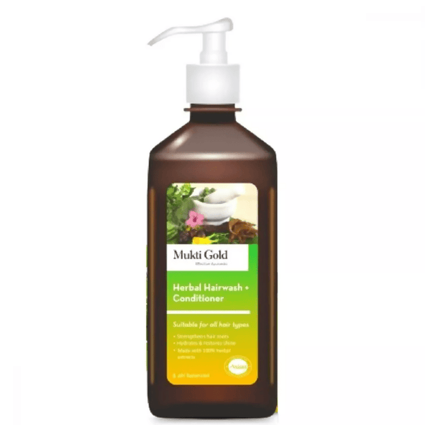 Axiom Mukti Gold Herbal Hair Wash + Conditioner - Distacart