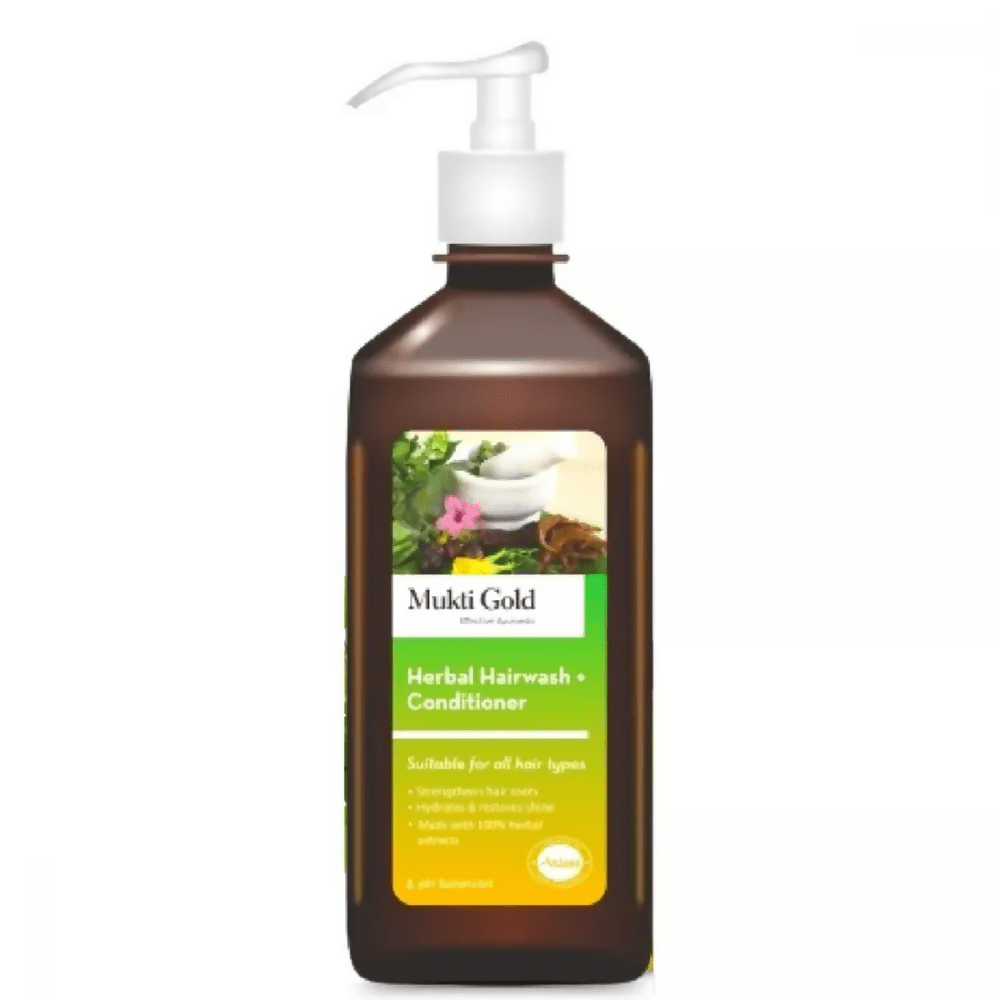 Axiom Mukti Gold Herbal Hair Wash + Conditioner - Distacart