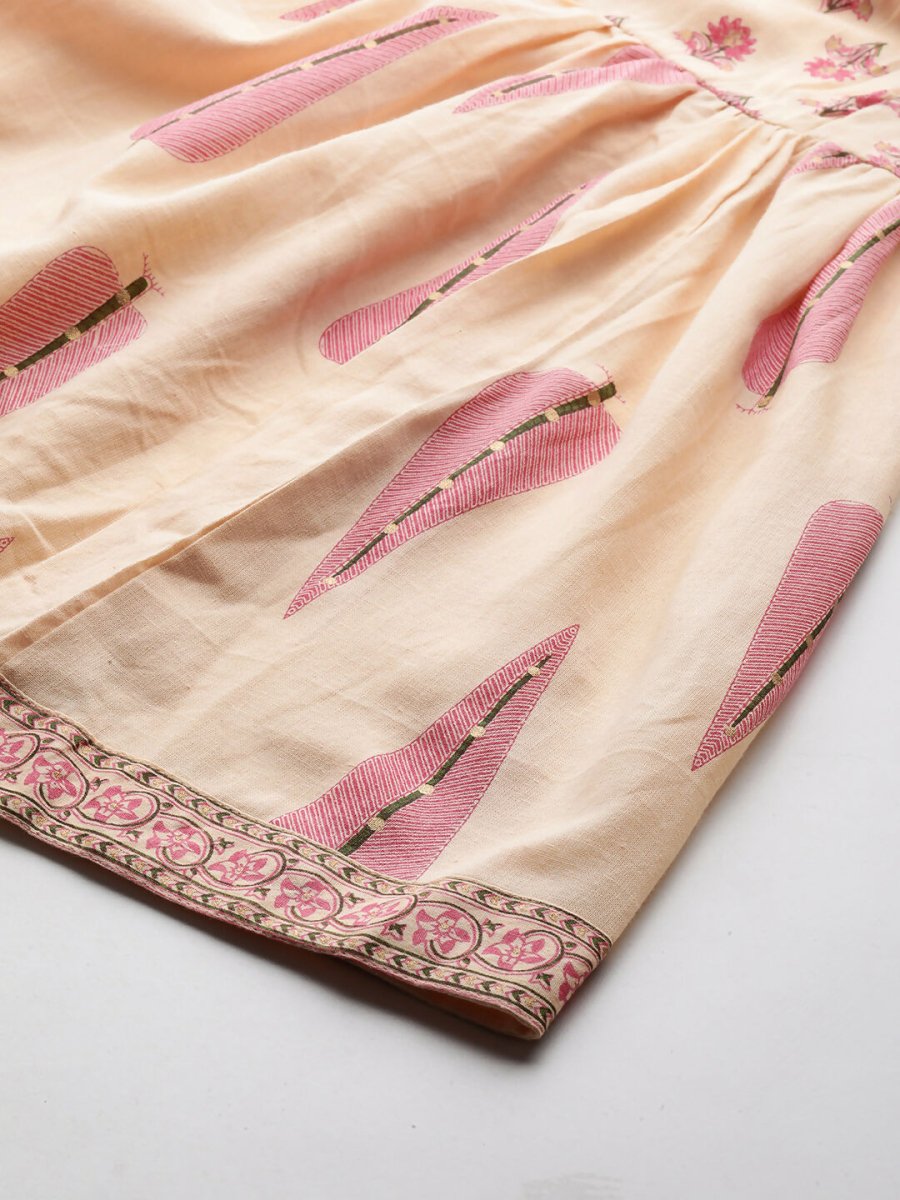 Ahalyaa Women's Traditional wear Co-ords - Tan - Distacart