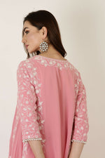 Thumbnail for Joban Fashion Pink Georgette Kurta Set