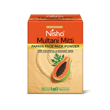 Nisha Papaya Multani Mitti for Face | Skin Brightening Face Pack - Distacart