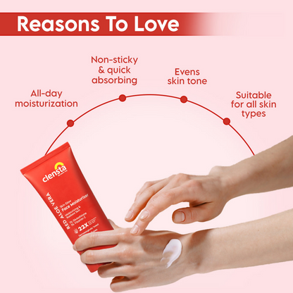 Clensta Red Aloe Vera Skin Glow Face Moisturizer - Distacart