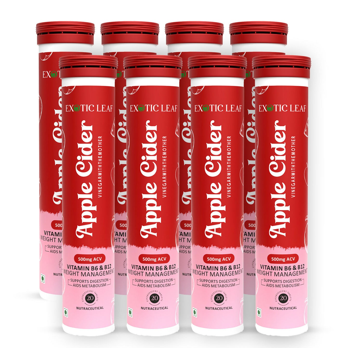 Exotic Leaf Apple Cider Vinegar Tablets - Distacart