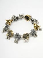 Thumbnail for NVR Women's Gold Plated Stylish Latest Design Multicolor Bracelet - Distacart