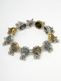Thumbnail for NVR Women's Gold Plated Stylish Latest Design Multicolor Bracelet - Distacart