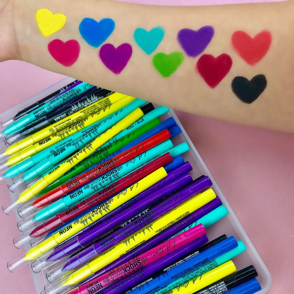 L.A Girl Shockwave Neon Eye Liner - Blackout Black - Dista
