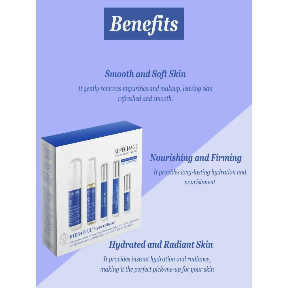Repechage 5 Step Hydra Blue Facial Starter Collection - Distacart