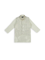 Thumbnail for Joban Fashion Kids Island Elegance Sequence work Nehru Jacket Full Sleeves Kurta, Pyjama Set - Cream - Distacart
