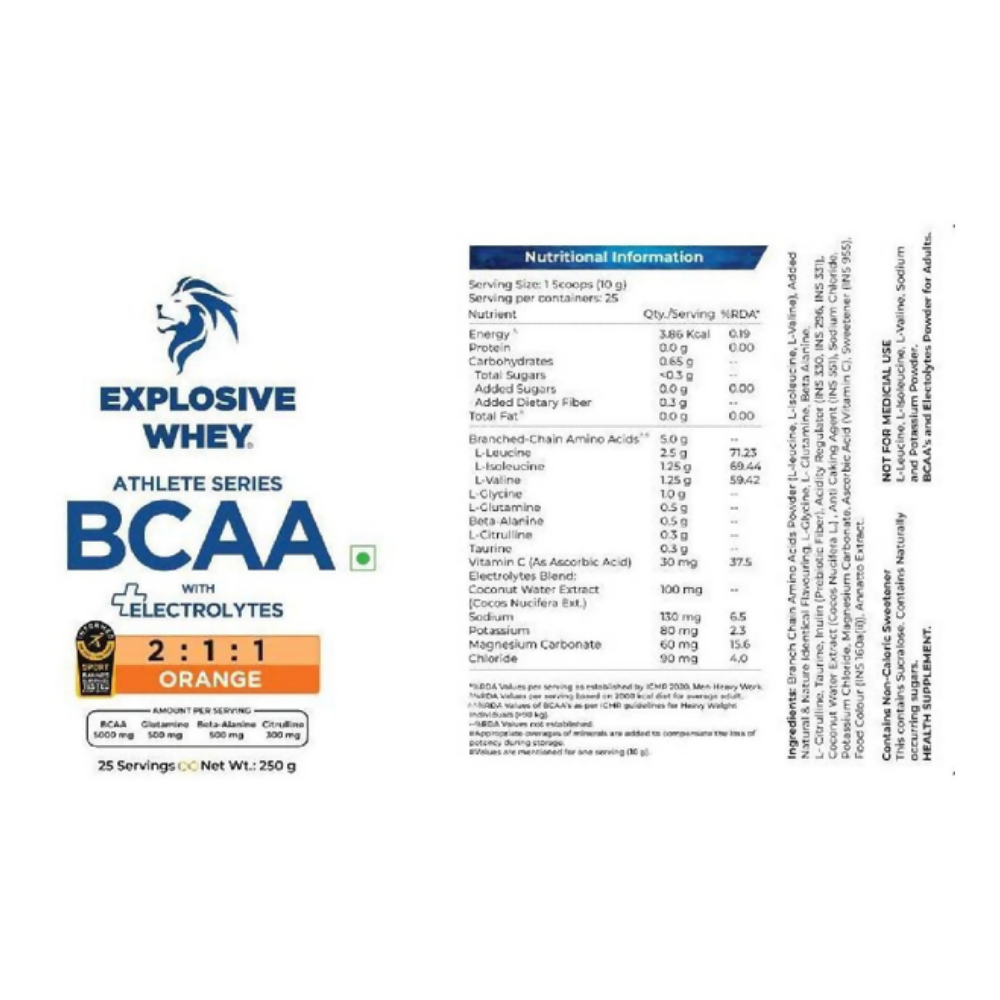 Explosive Whey Athlete Series BCAA - Distacart