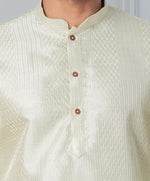 Thumbnail for Zavaya Men Green Embroidery Silk Kurta