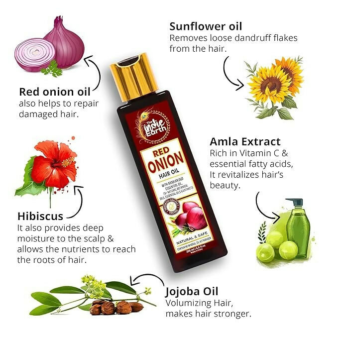 The Indie Earth Red Onion Hair - Distacart