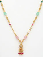 Thumbnail for NVR Women's Multicolor Gold-Polished Minimal Chain - Distacart