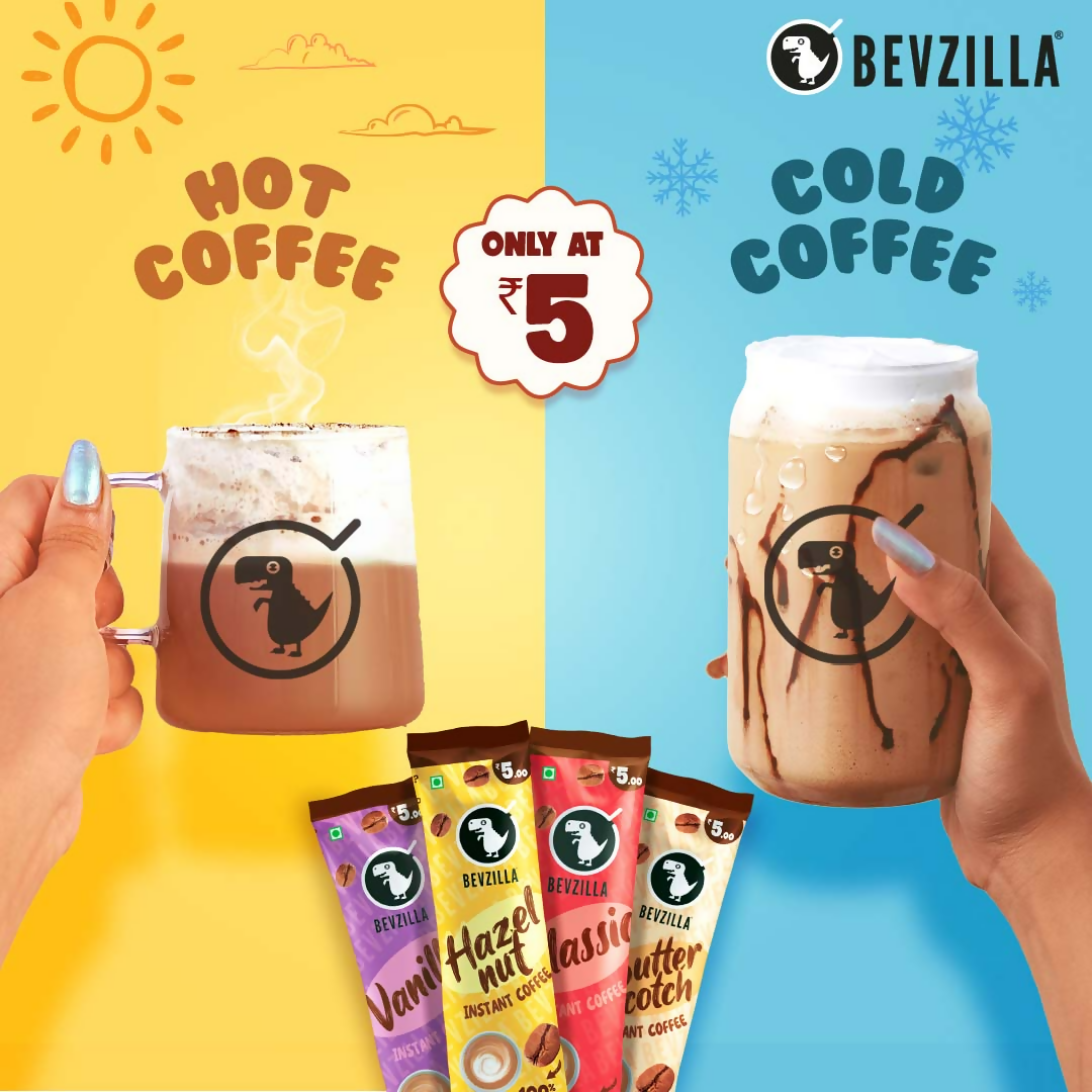 Bevzilla 25 Flavoured Coffee Sachets + Shaker