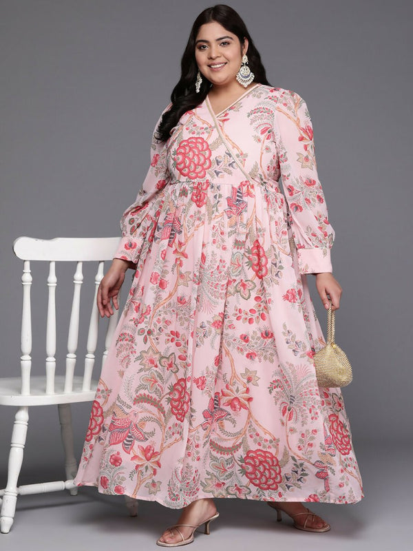 Ahalyaa Women's Traditional wear Ethnic Dress - Pink - Distacart