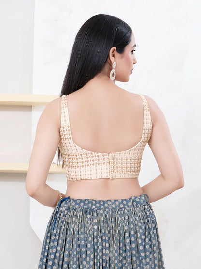 Joban Fashion Gold Shift Sleeveless Back Open Blouse - Dista
