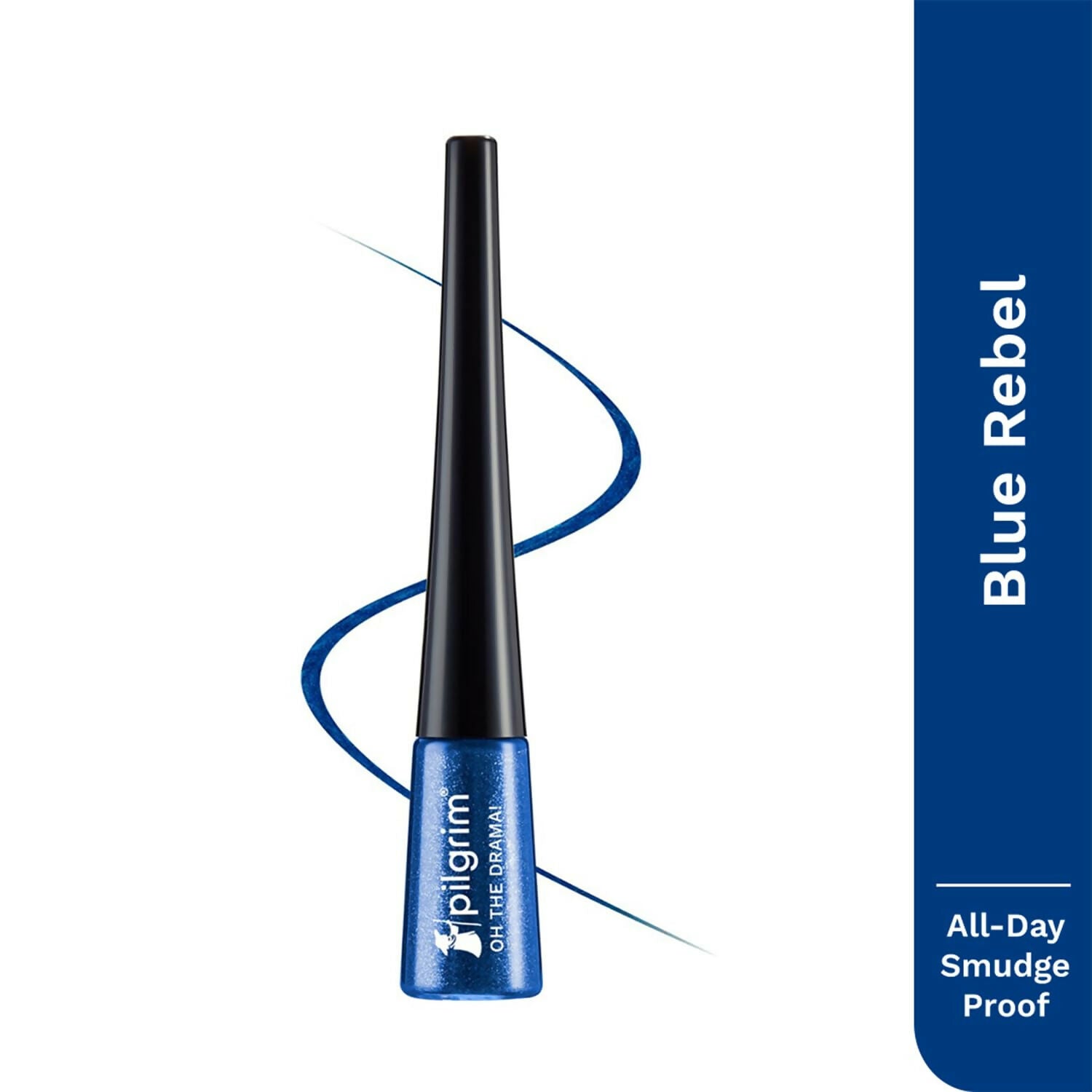 Pilgrim Metallic Eyeliner Blue Rebel, Long Lasting & Smudge Proof Enriched With Argan Oil - Distacart