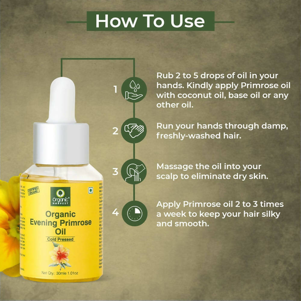 Organic Harvest Cold Pressed Organic Evening Primrose Oil - Distacart
