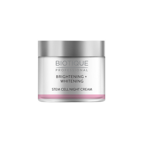 Biotique Professional Brightening + Whitening Stem Cell Night Cream - Distacart