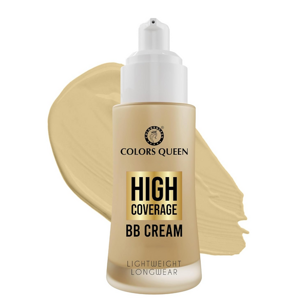 Colors Queen High Coverage BB Cream Foundation - Natural Beige - Distacart