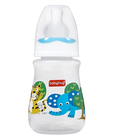Babyhug Drop Anti Colic Sterilizable Feeding Bottle Blue - Distacart