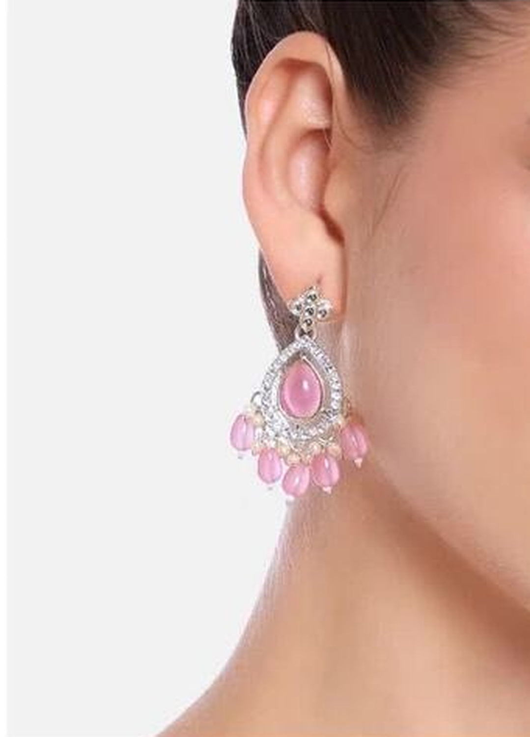 Jewel City Set Of 2 Gold-Plated Contemporary Drop Earrings