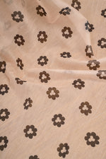 Thumbnail for Vastranavya Cream Digital Printed Linen Ready To Wear Designer Saree with Unstitched Blouse - Distacart