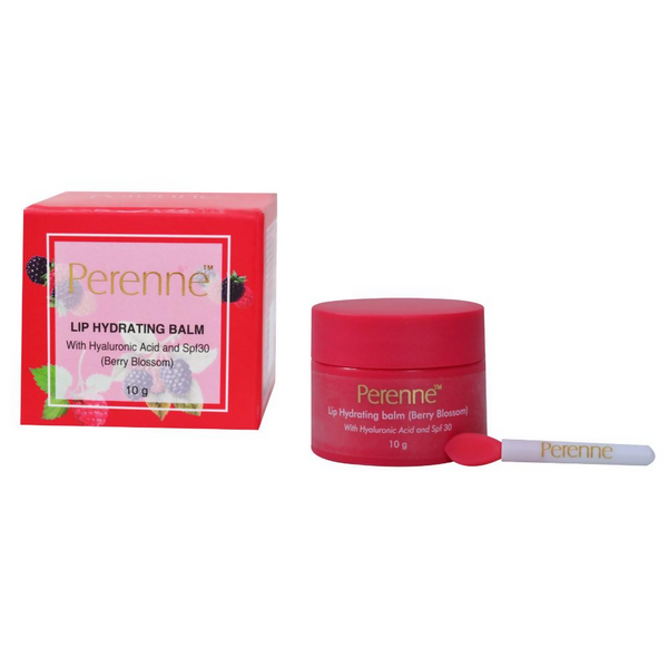 Perenne Lip Hydrating Balm With Hyaluronic Acid & SPF 30 - Berry Blossom - Distacart