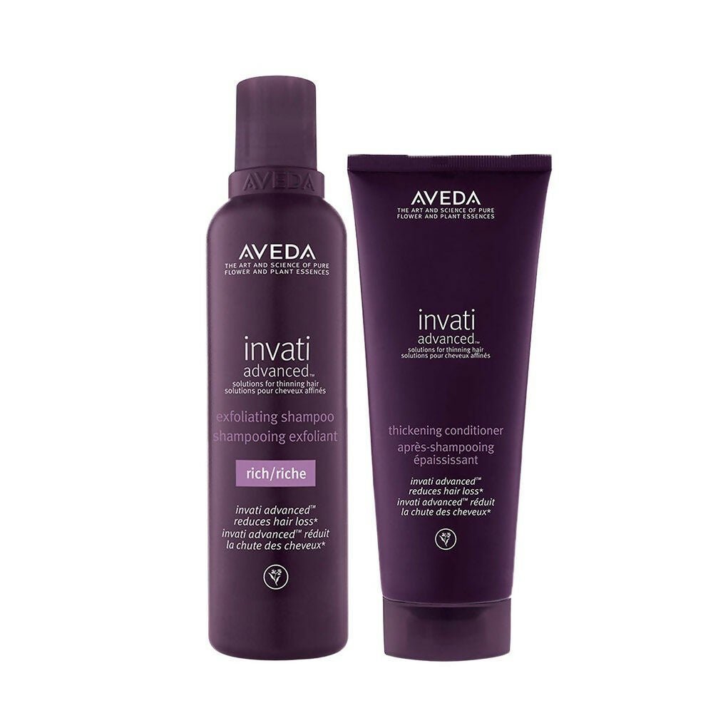 Aveda Invati Rich 2 Step Routine - Shampoo & Conditioner Combo - Distacart