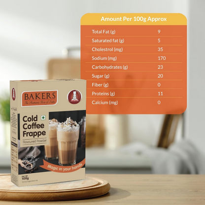 BAKERS Cold Coffee Frappe Powder & Belgian Choco Frappe Powder - Dista