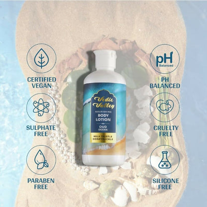 Vedic Valley Oud Ocean Body Lotion for Women & Men - Distacart