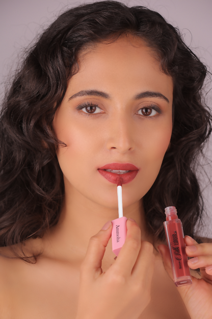 Ammoha Cosmetics Long-Lasting, Matte-Finished Cinnamon Drizzle Color Liquid Lipstick - Distacart