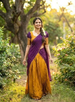 Thumbnail for Teeya Creation Womens New Trendy Festive Season Designer Lehenga Choli Set - Wine - Dista