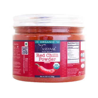 Tassyam Organics Certified 100% Organic Red Chilli Powder - Distacart