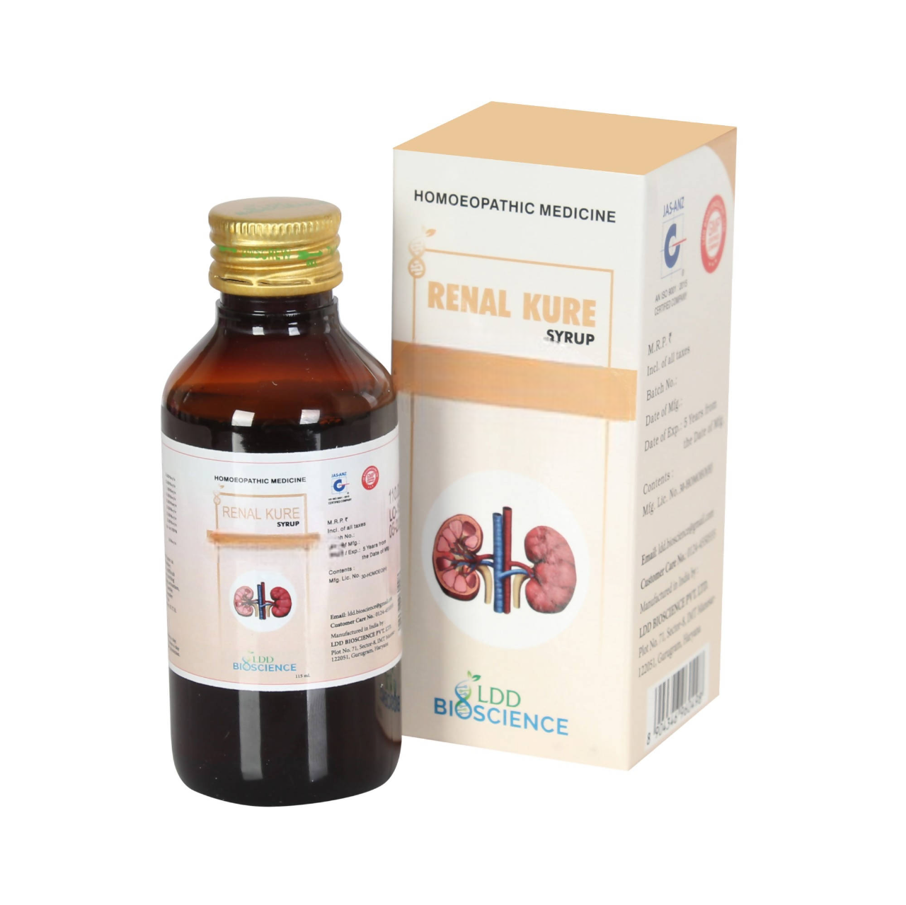 LDD Bioscience Homeopathy Renal Kure Syrup - Distacart