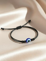Thumbnail for NVR Black Evil Eye Adjustable Bracelet for Men & Women - Distacart