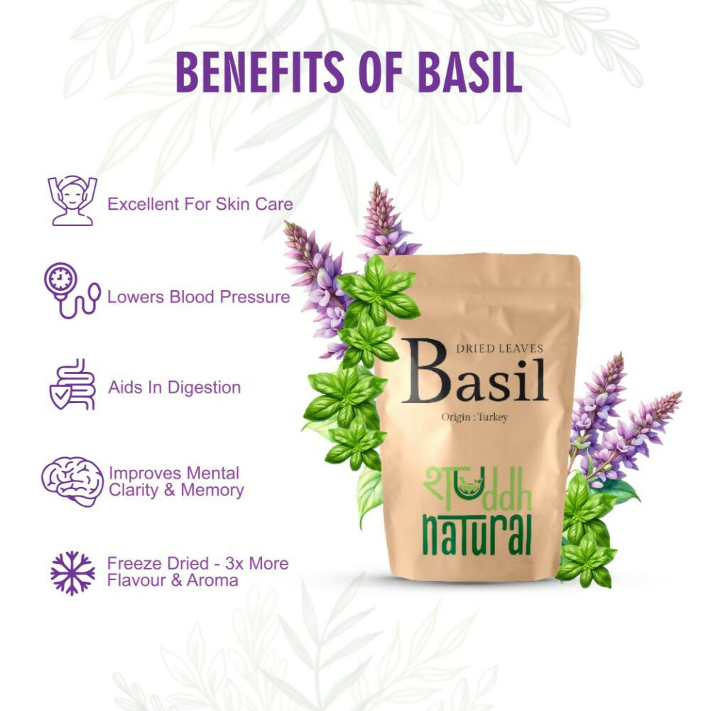 Shuddh Natural Premium Freeze Dried Culinary Turkish Basil - Distacart