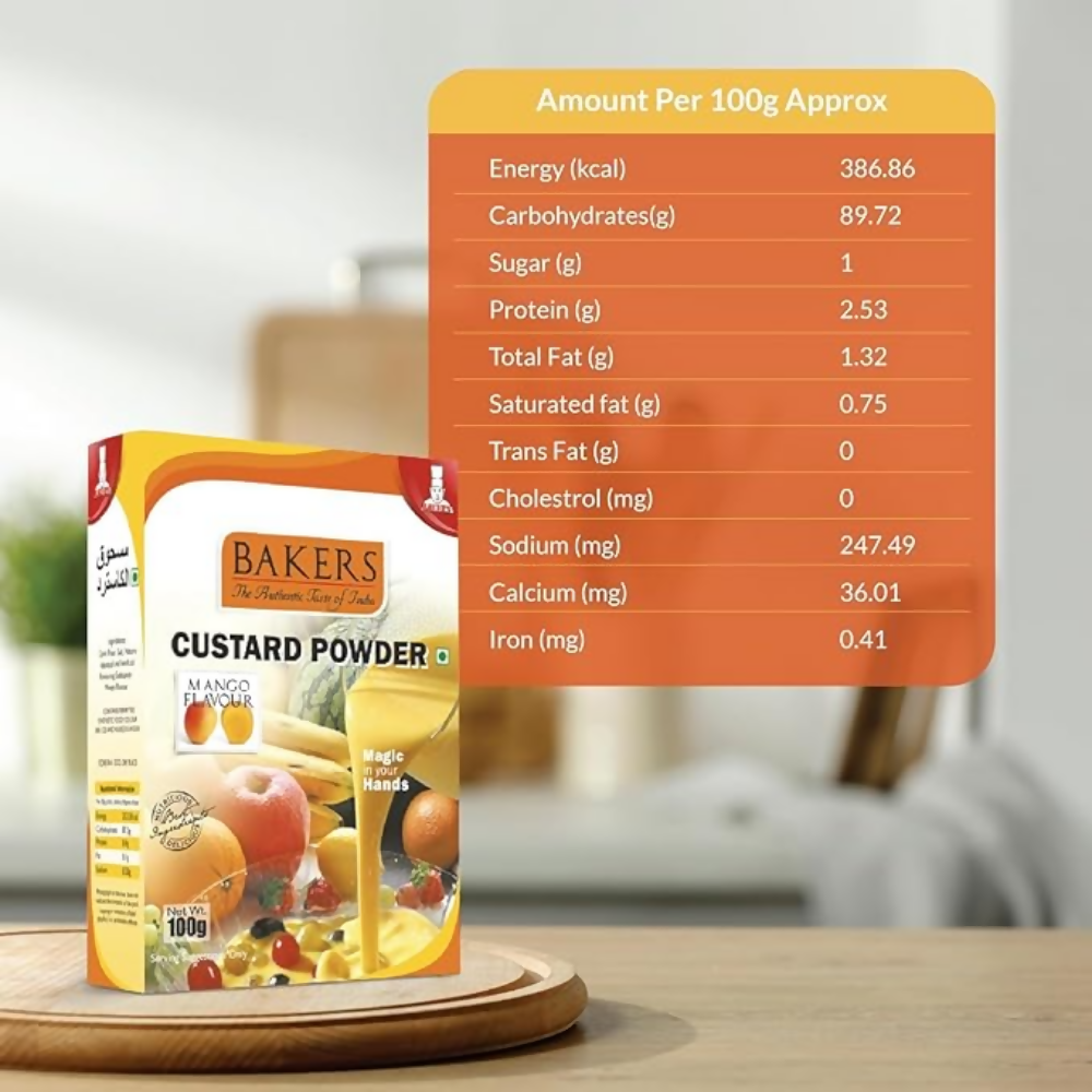 BAKERS Custard Powder - Mango - Dista