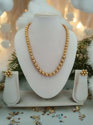 Inhanns Spectrum Everyday Pearl Sets - Single Strand - Beige - Distacart