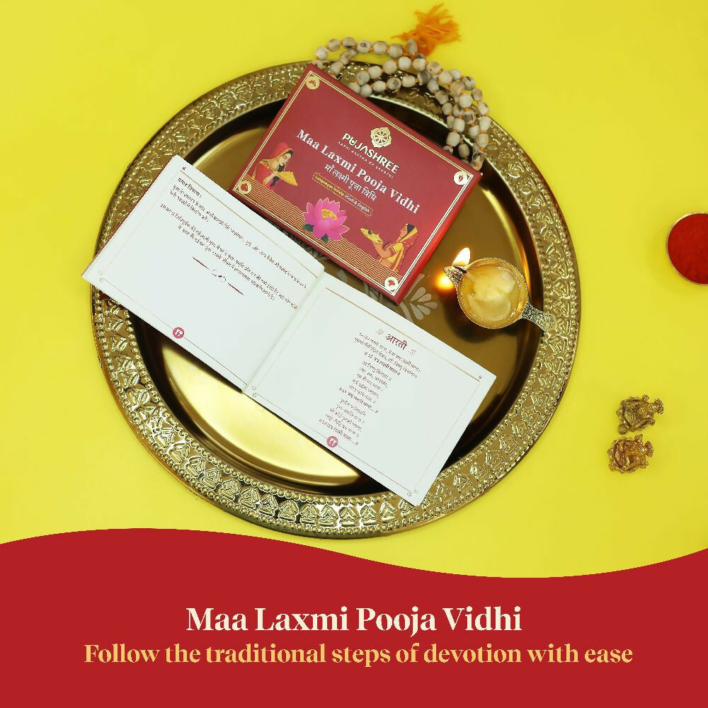 Pujashree Lakshmi Puja Vidhi Book – Sacred Step-by-Step Guide for Daily Worship - Dista