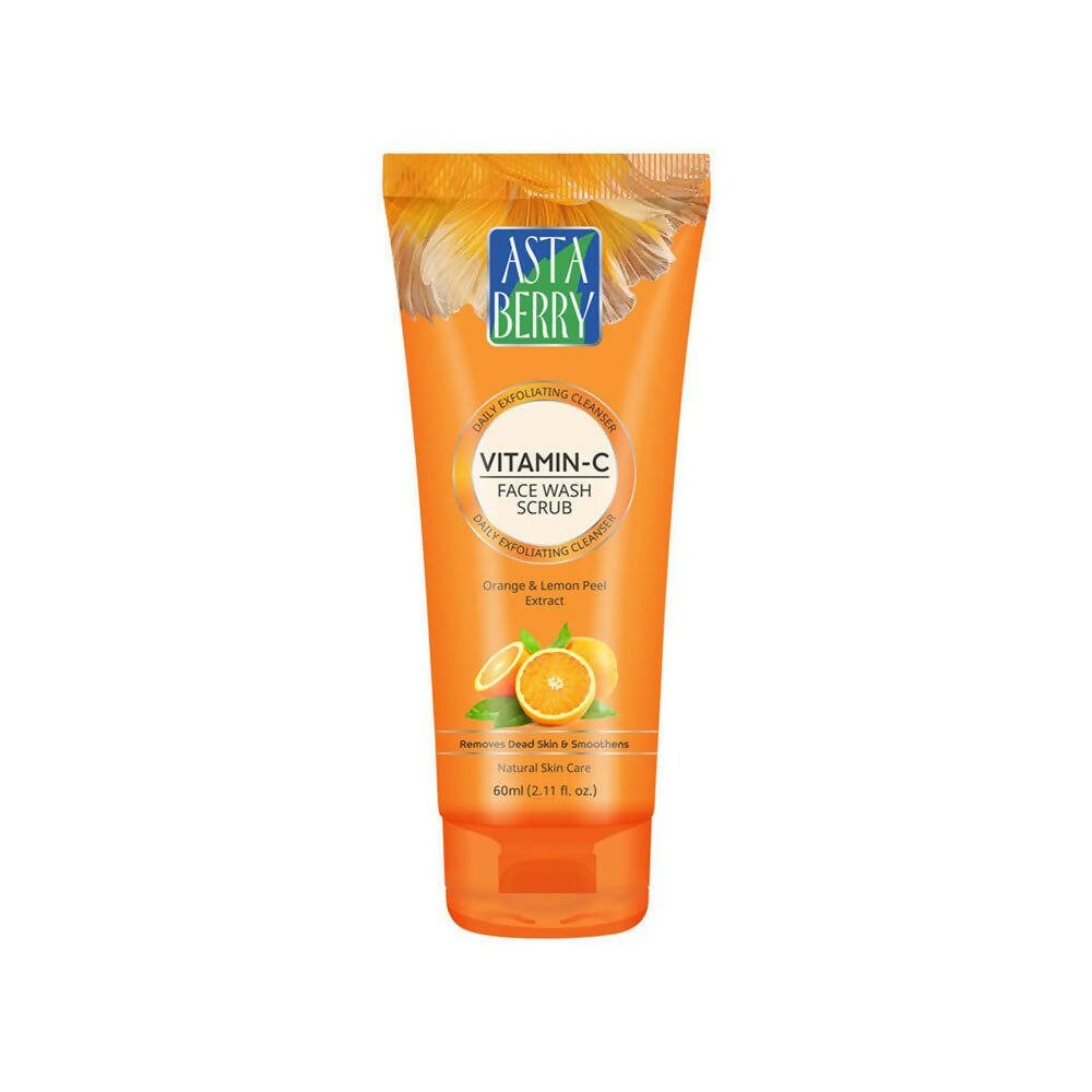 Astaberry Vitamin C Face Wash Scrub-Daily Exfoliating Cleanser - Distacart