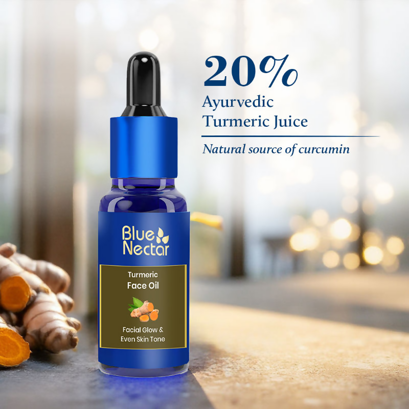 Blue Nectar Turmeric Face Oil For Facial Glow & Tan Removal - Distacart