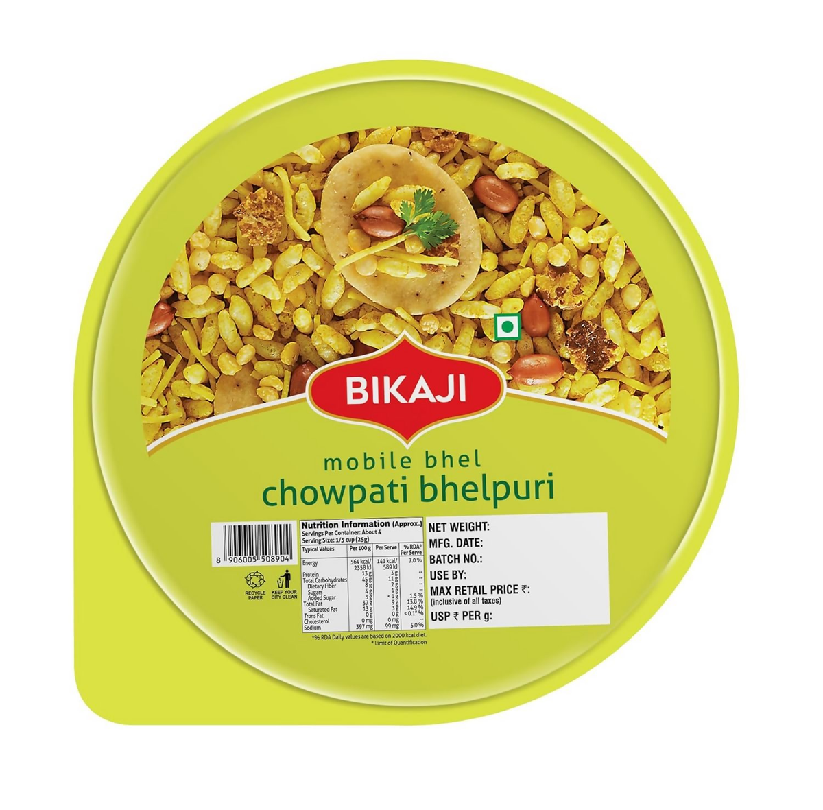 Bikaji Chowpati bhel - Dista