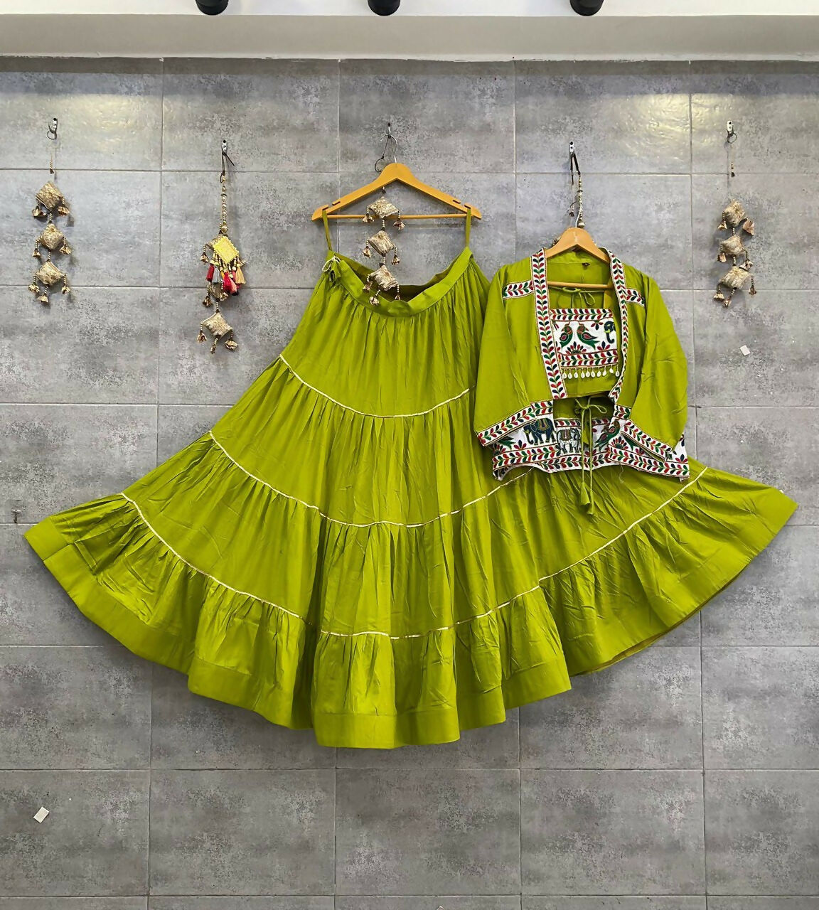 Preksha Creation Rayon Cotton Fabric Women Lehenga Choli - Popati - Distacart
