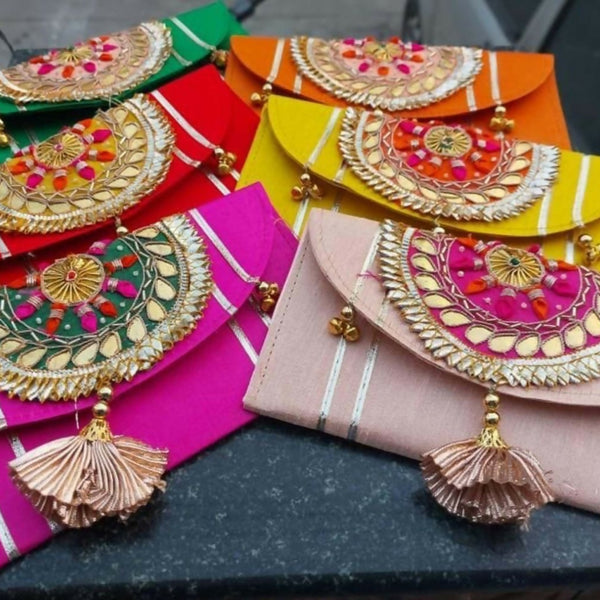 Joban Fashion Shagun Envelopes ( Pack Of 6 ) - Multicolor - Dista