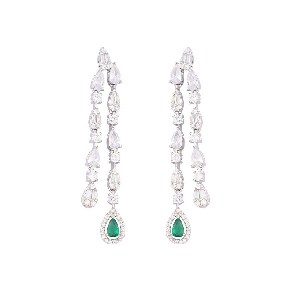 Nuyug Crystal Luster Cubic ZIrcon Necklace Set - Distacart
