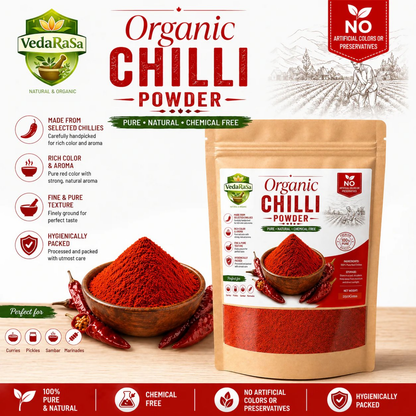 VedaRasa Organic Chilli Powder - Dista