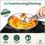 Thumbnail for The Indus Valley TurboCuk Tri-ply Stainless Steel Cookware Set: 3L Kadai with Lid + 1.4L Fry Pan, Premium Quality, 3 Layer Thick Body, 100% Toxin-free, Non-stick, Induction & Gas